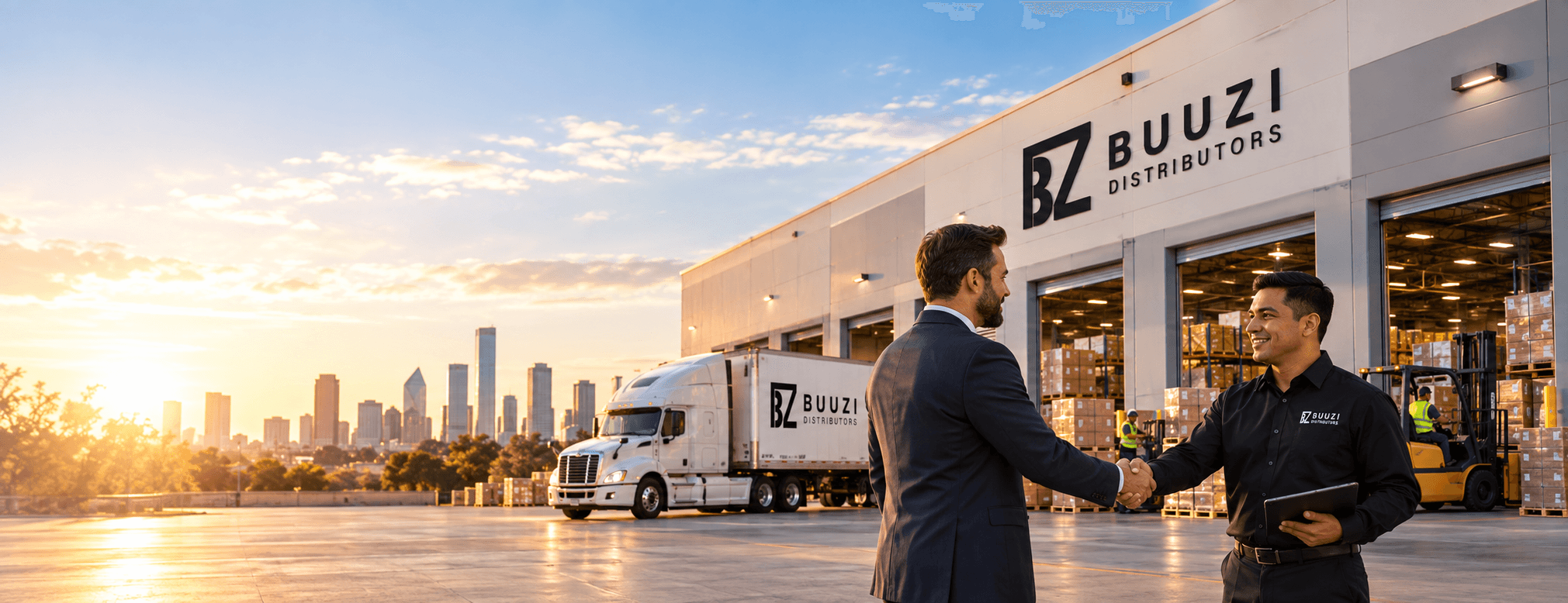 Buuzi Logistics Warehouse & Handshake Partnership